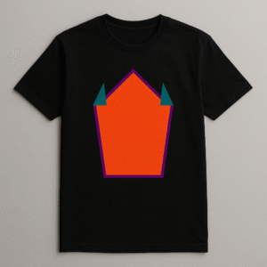 Minimalist Shocked Face Graphic Tee – Beige Cotton Unisex T-Shirt