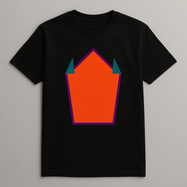 Minimalist Shocked Face Graphic Tee – Beige Cotton Unisex T-Shirt