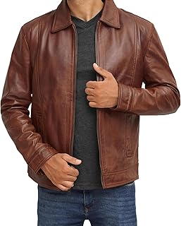 Decrum Mens Leather Jacket