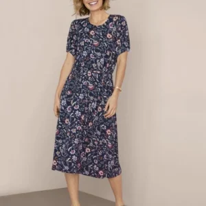 Short Sleeved Stretch Jersey Dress