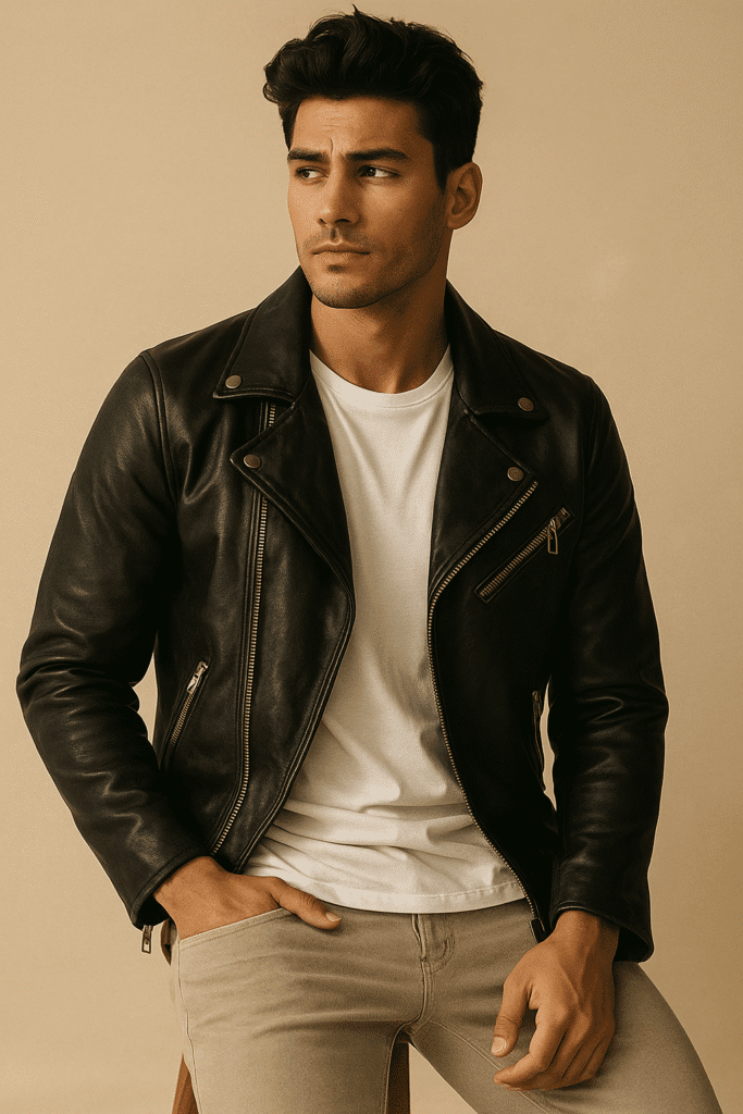 Discover Modern Men's Fashion with Kwear – Leather Jackets, T-Shirts, Shirts, Shorts & Jeans Made for Style and Comfort