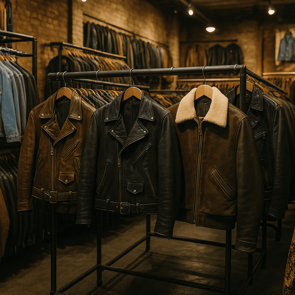 Top vintage leather jacket shops in Camden & Brick Lane