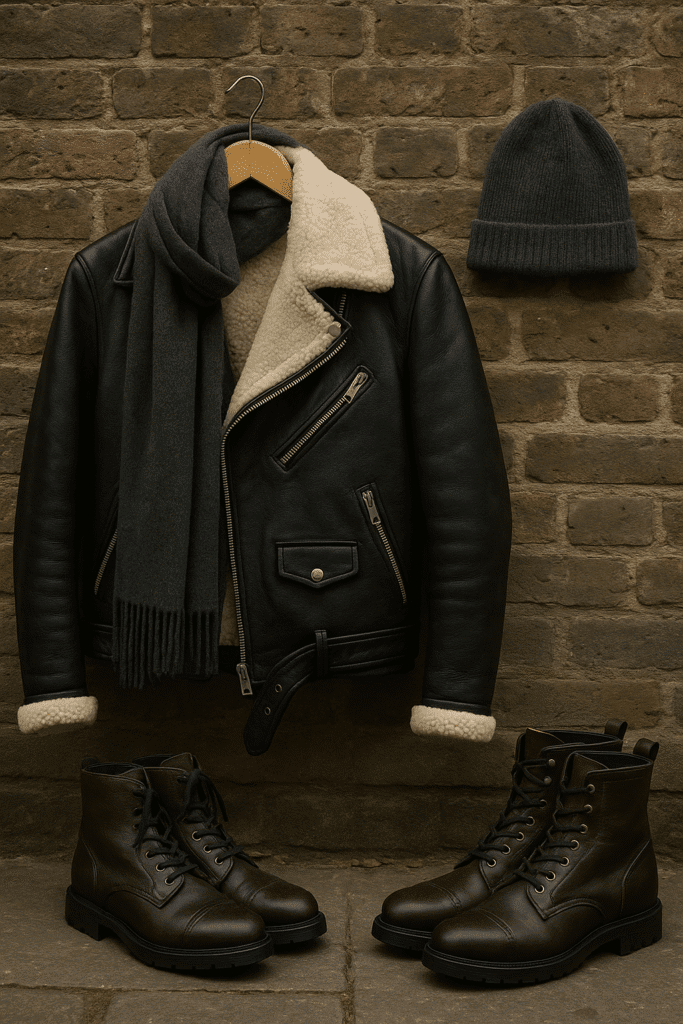 How to Style a Leather Jacket for London Winters
