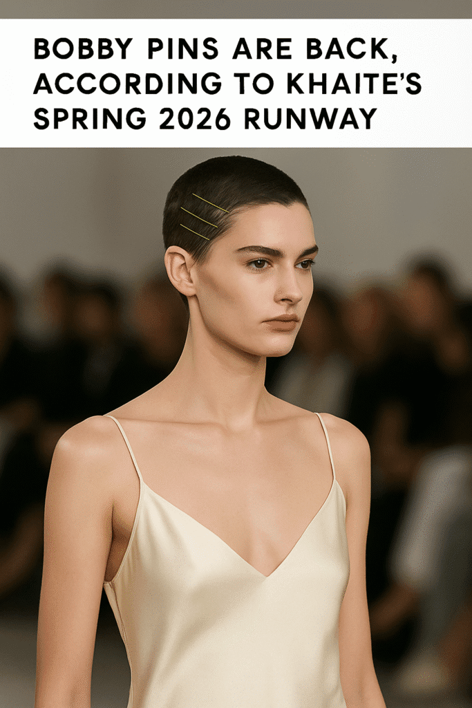 Bobby Pins Are Back, According to Khaite's Spring 2026 Runway