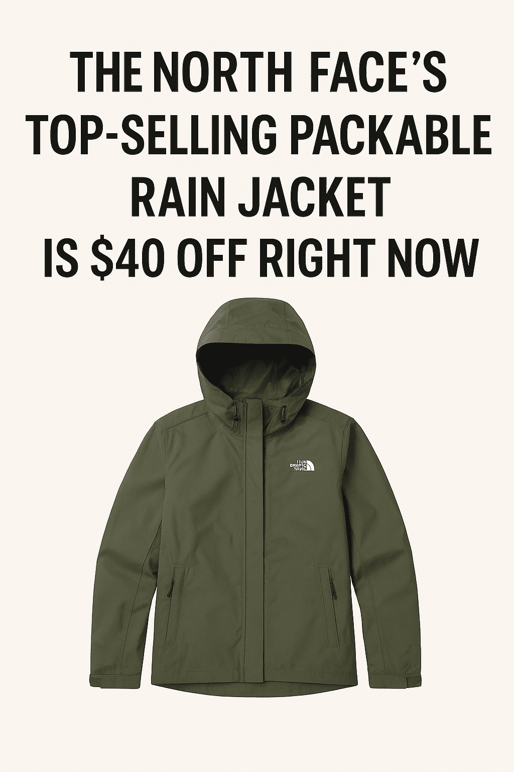 The North Face’s Top-Selling Packable Rain Jacket Is $40 Off Right Now